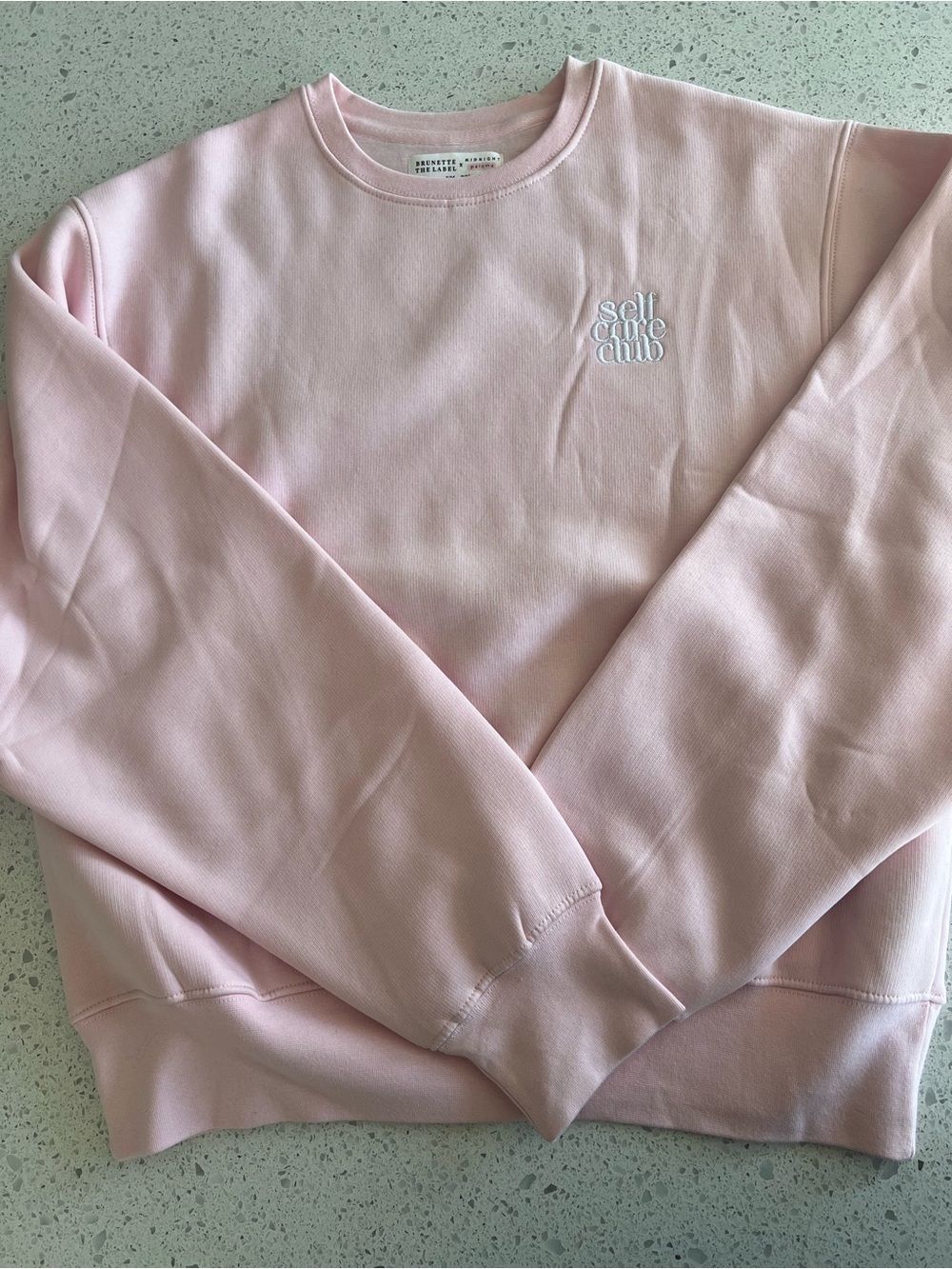 Self Care Club Crew Sweatshirt by Brunette the Label (New without tags) Size S/M - Picture 5 of 8